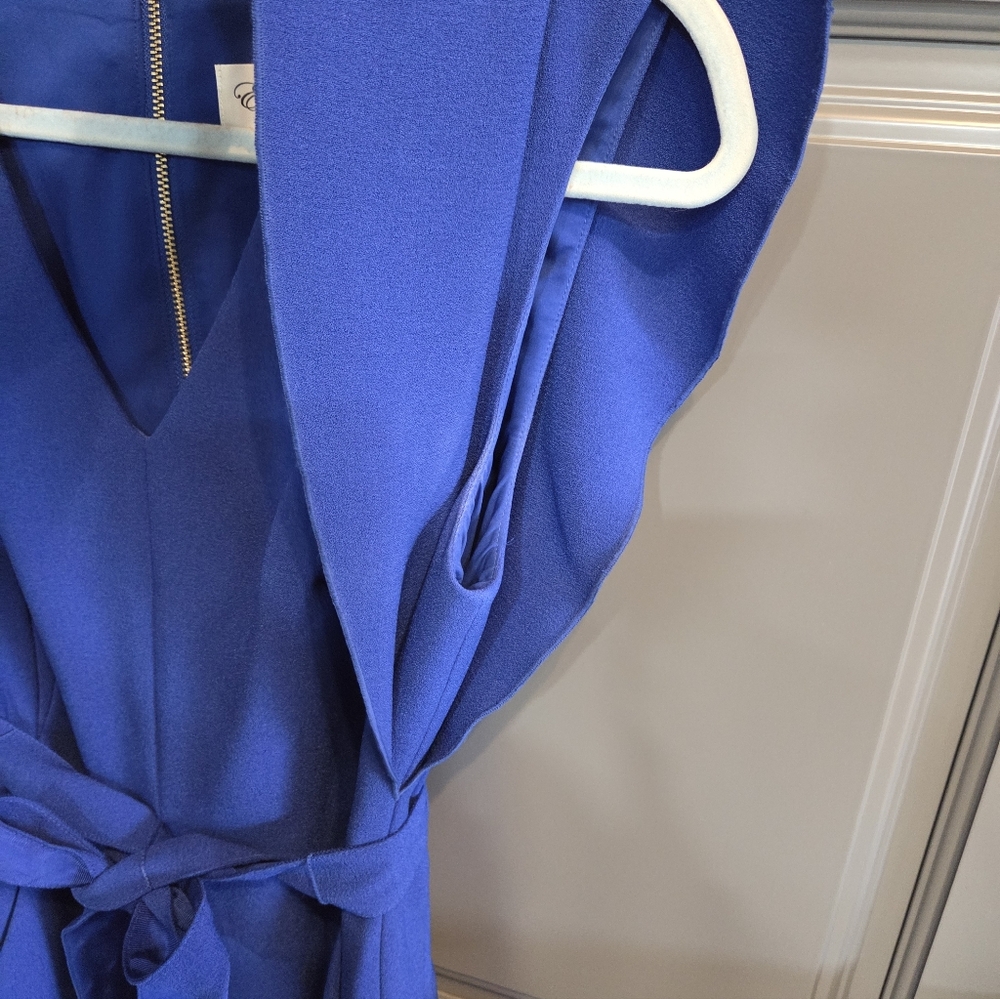 Eliza J Size 8 Elegant Blue Dress - Picture 6 of 9